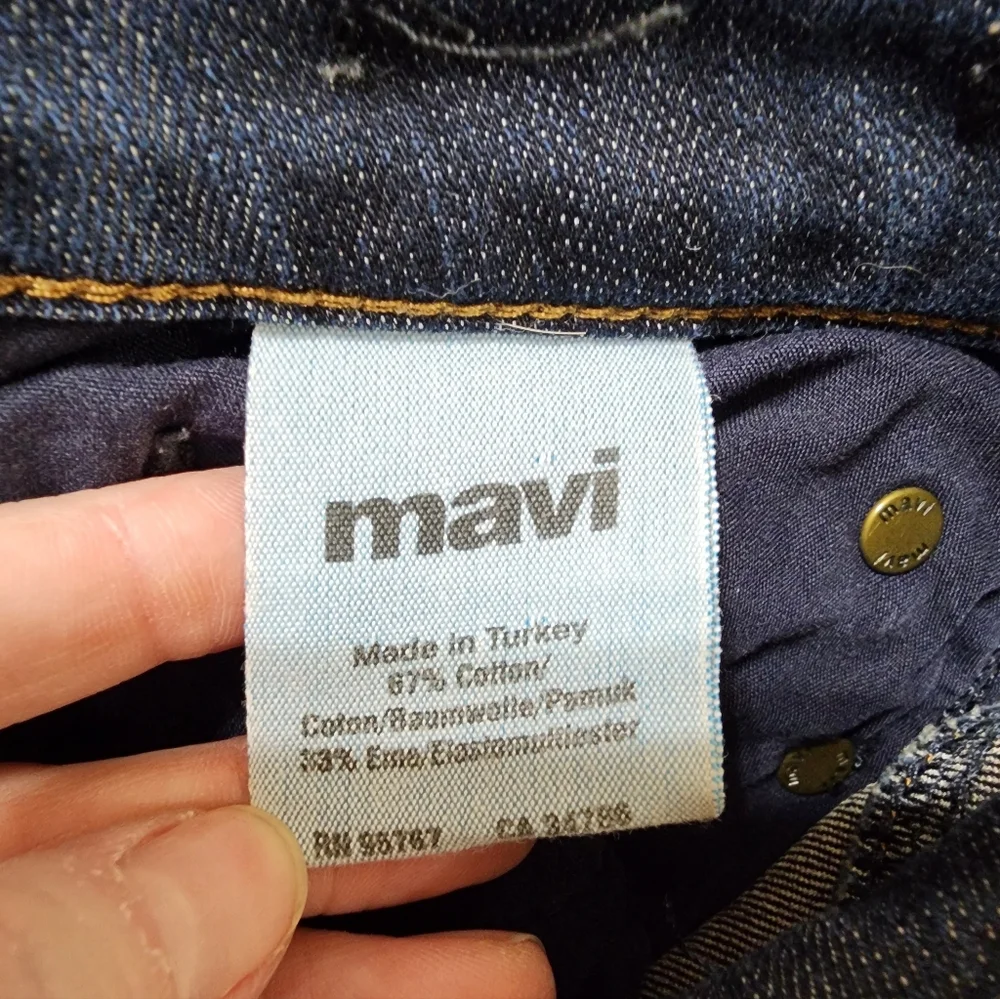 Mavi Jeans Alexa Women's 28x28 Mid Rise Skinny Ankle Blue Dark Wash Turkey - Picture 10 of 11
